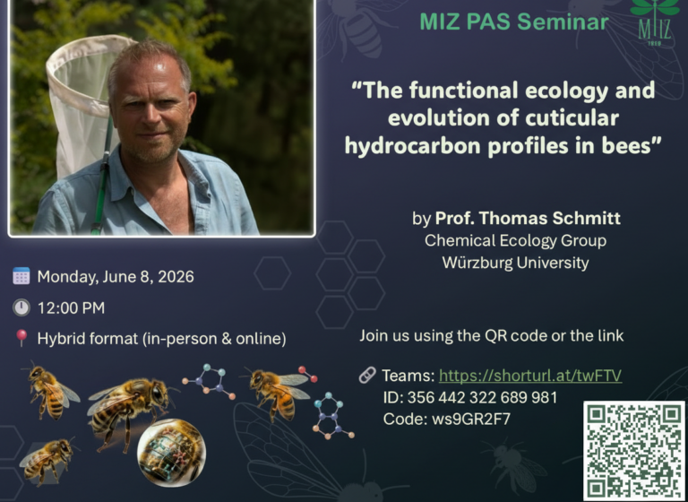 Seminarium 08.06.2026: „The functional ecology and evolution of cuticular hydrocarbon profiles in bees”